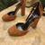 Brown suede coach high heels 2 thumbnail