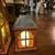 Giant Red Wooden Candle Lantern & Matching Smaller Lantern 7 thumbnail