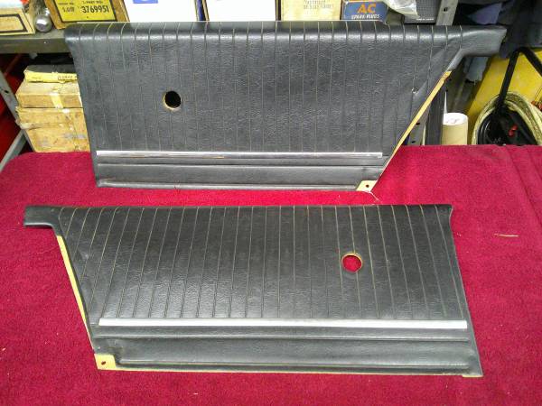 1964 PONTIAC GRAND PRIX L&R REAR UPPER INTERIOR DOOR PANELS VERY NICE! 1