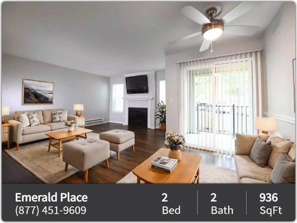 2 BR, 2 BA. Bring your pets! They will love it here! Visit us today! 1