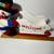 Plush snowman on a wooden sleigh Welcome sign Christmas Winter decor 8 thumbnail