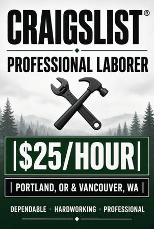 need labor? professional available 1