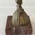 Vintage Milk Maid Bell Shaped Metal Figurine on Marble Base 4 thumbnail
