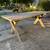 Solid wood outdoor dining table 4 thumbnail