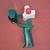 Handheld Duck Shipping Packing Tape Dispenser Gun 2 inch wide 1 thumbnail