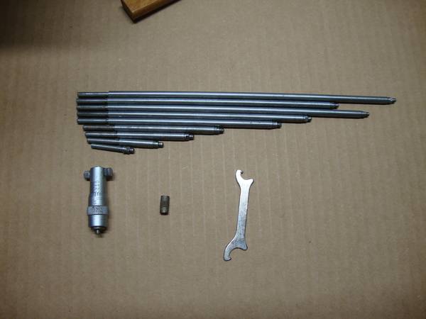 Micrometer Set - 124BZ SOLID Rod Inside Micrometer Set - by Starrett 1
