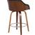 1, Armen living, brown walnut swivel chair 15 thumbnail