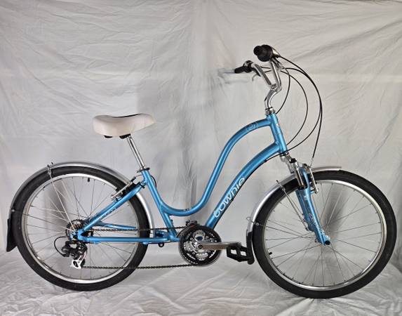electra townie 21d bicycle USED Step Over Beach Cruiser Aluminum Frame w/ Front Suspension Dark Blue Electra Townie 7D Step Electra Women's Townie Original 21D