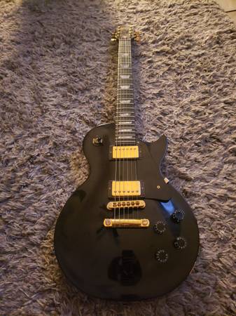 1993 Gibson Les Paul Studio Black Guitar Ebony Fretboard w