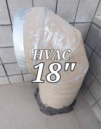 HVAC 18" Insulated Rooftop Elbow Galvanized Metal 1