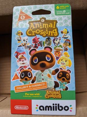 Nintendo Animal Crossing amiibo 6 Cards Each Series 5 - Sealed 1