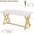 IRONCK 63" Dining Table for 4-6, White 3 thumbnail