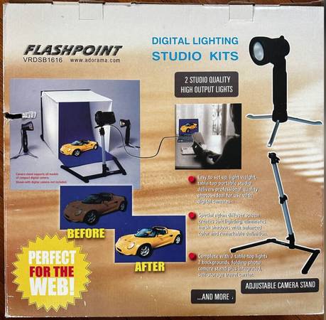 Flashpoint 16 x 16 Cove Shadow Box Light Kit Adorama NEW Box 1
