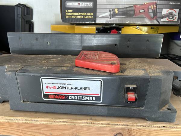 Craftsman 4.5 Inch Jointer Planer 1