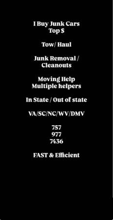 Junk Removal/Moving Help/Appliance delivery & Installation/ Towing 1