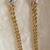 10K Yellow Gold Double Rope Dangle Earrings with White Gold Knot Design Detailin 2 thumbnail