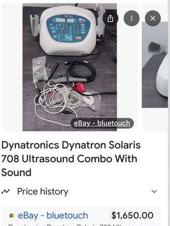 Dynatronics, electrical stem, red, Light Therapy and ultrasound 1