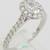 Oval Brilliant Cut Diamond Halo Engagement Ring D/SI2 GIA14k White Gol 3 thumbnail