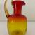 Vintage BLENKO Amberina Tangerine Blown Glass Pitcher - Mid-Century 5 thumbnail