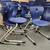 Durable Stackable Classroom & Office Chairs – Blue & Gray, Multiple St 6 thumbnail