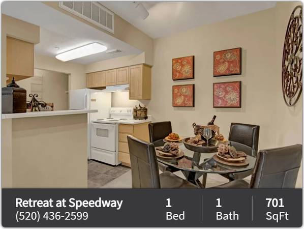 Just what you need! Washer/dryer in this 701 sq ft 1 bed / 1 bath! 1