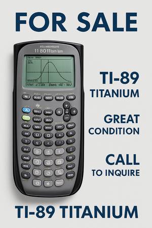 For Sale – TI-89 Titanium Graphing Calculator 1