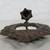 Victorian Ornate Wall Mounted Cast Iron Framed Mirror & Candle Holder 6 thumbnail