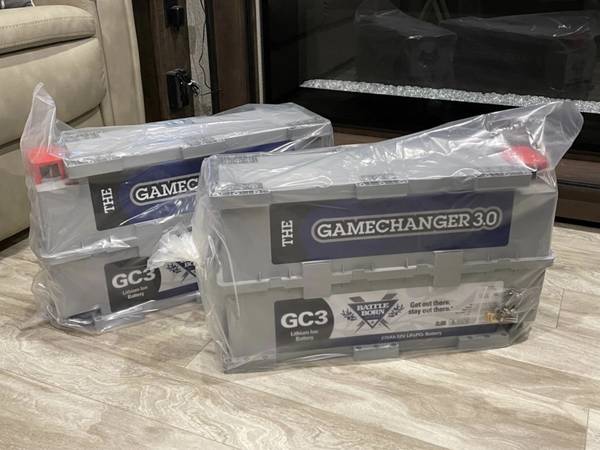 2 BattleBorn Gamechanger 12V 3.0 270AH batteries. NEW! 1
