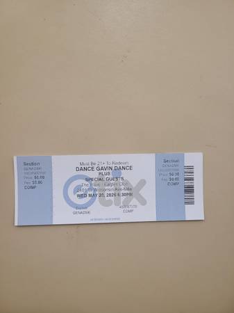 Dance Gavin dance plus special guests at the rave eagles club 1