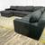 ( Delivery Available ) Maxhome Large Dark Charcoal Gray Sectional Couch 3 thumbnail