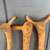 Trio (3) Carved Bamboo Walking Stick/Canes 4 thumbnail