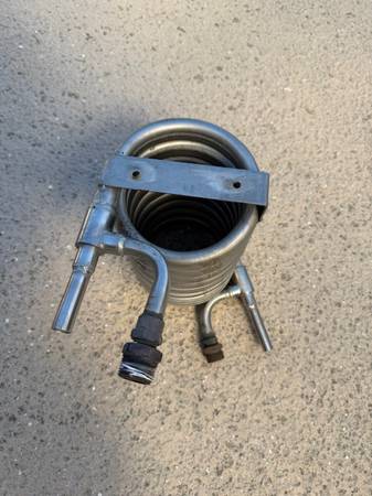 Stainless steel counterflow wort chiller 1