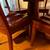 Solid Cherry Dining Table with Glass Top and 4 Matching Chairs 4 thumbnail