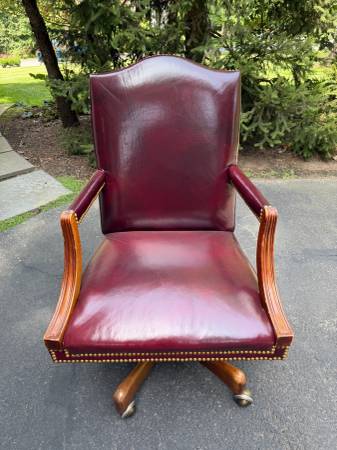 Leather desk chair from Hickory Chair 1