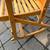 Vintage Les Freres Clement Canada Folding maple rocking chair A114 8 thumbnail