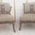 Antique velvet slippers chair pair 4 thumbnail