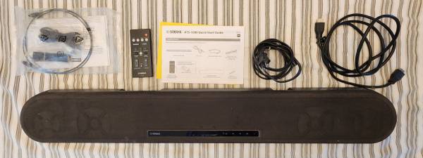 Used Yamaha ATS-1080 Soundbar with built-in sound woofers 1