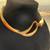 Vintage Gold Tone Sculptural Collar Necklace Abstract Modernist Statem 2 thumbnail