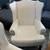 Pair 2 Pottery Barn Thatcher White Wingback Armchairs Made in USA 8 thumbnail