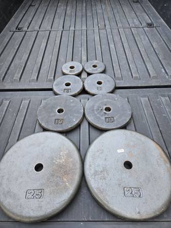 85lb Pancake Style Standard 1inch Weight Plates Set 1
