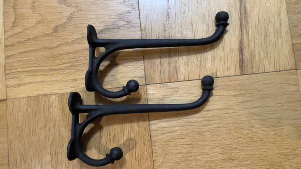 Old Cast Iron Wall Hooks 1