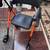 Orange Rollator walker 4 thumbnail