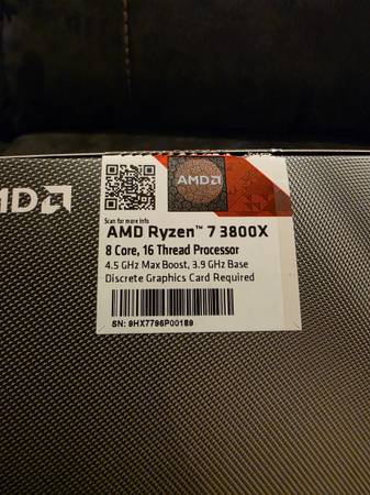AMD Ryzen 7 3800x 1