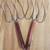 Lot of 2 - Wood Handled Turkey & Roast 4 Prong Lifting Forks 1 thumbnail