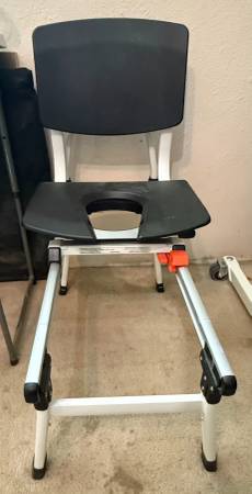 Rotating, Sliding, Shower Transfer Chair 1