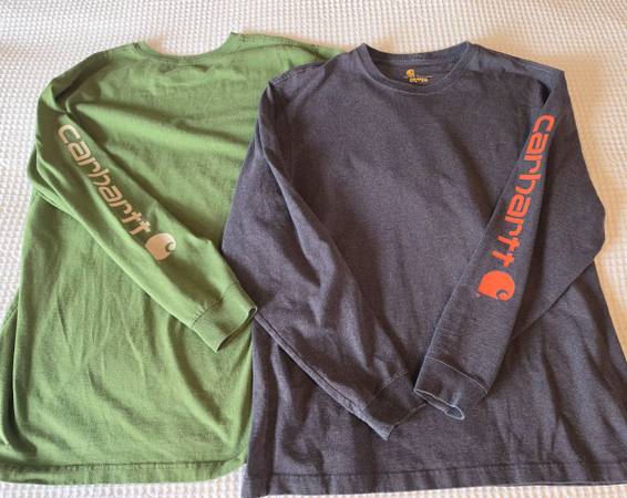 Set of 2 Carhartt Loose Fit Long Sleeve Graphic Tees - Size Large 1