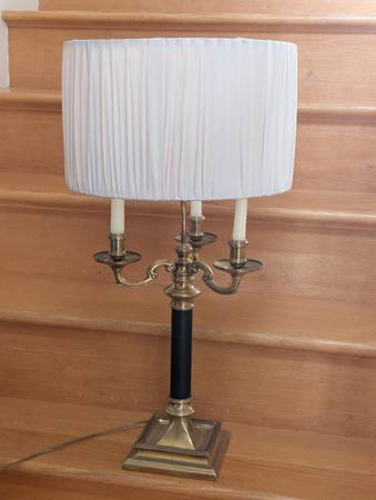 Brass Candelabra Table Lamp 3-Light 1