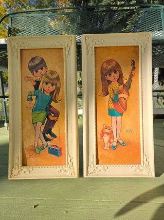 Mid Century Modern Big Eyes Prints by Lee 1