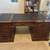 Solid wood 2 person large office desk 1 thumbnail