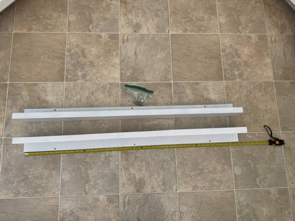 White Floating Wall Shelves a PAIR that are about 45 " wide each 1